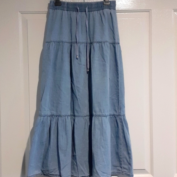 Country Denim Dresses & Skirts - BNWOT County Denim sz10 long denim skirt
